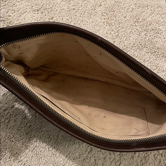 Coach Brown and Cream Leopard Print Wristlet - Picture 5 of 5